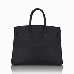 Birkin 35 Bag Black Epsom Leather with Gold Hardware