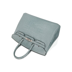 Limited Edition Birkin 35 Bag Ciel Matte Alligator with Palladium Hardware