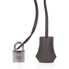Birkin 35 Bag Etain Clemence Leather with Palladium Hardware