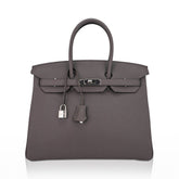 Birkin 35 Bag Etain Togo Leather with Palladium Hardware