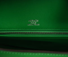 Birkin 35 Bag Ghillies Limited Edition Bamboo Palladium Hardware