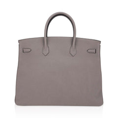 Birkin 40 Gris Asphalte Bag Gold Hardware Togo Leather
