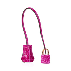 Birkin 35 Rose Scheherazade Porosus Crocodile Bag Gold Hardware