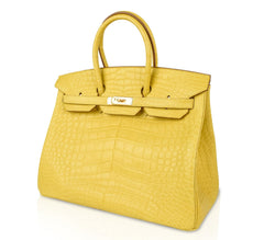 Birkin 35 Bag Matte Alligator Mimosa Gold Hardware Crazy Fabulous