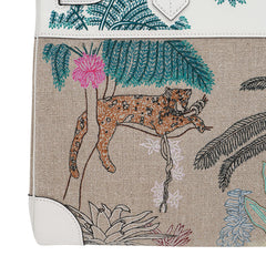 Limited Edition Birkin 35 Bag Faubourg Tropical Embroidered Toile
