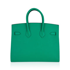 Birkin Sellier 25 Bag Vert Jade Epsom Leather with Gold Hardware