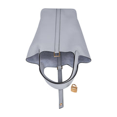 Picotin Lock 18 Bag Blue Pale Tote Gold Hardware