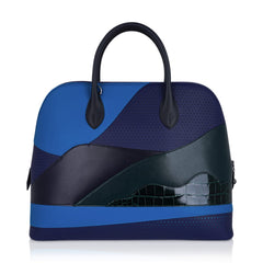 Limited Edition Bolide 1923 35 Bag Au Bout Du Monde with Exotic & Leather Mix