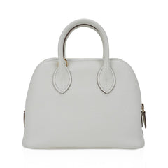 Mini Bolide 1923 Bag Verso Mushroom & Biscuit Evercolor Leather with Gold Hardware