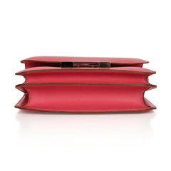 Mini III Constance 18 Bag Rose Lipstick Pink Veau Tadelakt Leather with Palladium Hardware