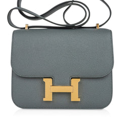 Constance Mini 18 Bag Vert Amande Gold Hardware Epsom Leather