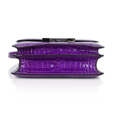 Constance 18 Bag Rare Ultra Violet Alligator Palladium