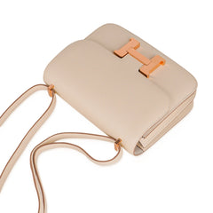 Constance HSS 18 Bag Craie / Gris Perle Rose Gold Hardware