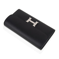 Constance Long To Go Wallet Black Epsom with Palladium Hardware