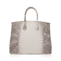 Birkin 35 Diamond Blanc Himalaya Matte Crocodile Limited Edition Bag