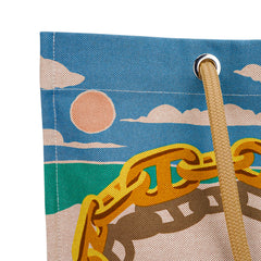 Beach Tote Bag Escale A La Plage Or H Canvas