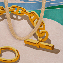 Beach Tote Bag Escale A La Plage Or H Canvas