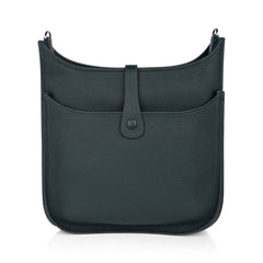 Bag Evelyne GM Vert Fonce Clemence Palladium Hardware New w/ Box