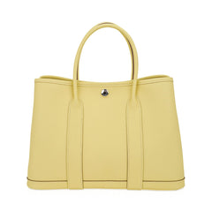 Garden Party 30 Bag Jaune Poussin Epsom Leather with Palladium Hardware
