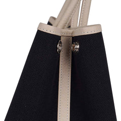 Bag Garden Party 30 Bag Black Canvas / Craie Negonda Leather Palladium