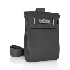 Hac a Dos PM Backpack Vert de Gris Togo Leather with Palladium Hardware