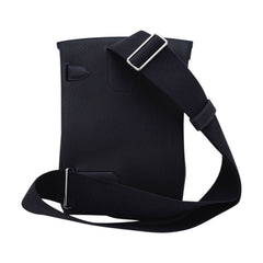 Hac a Dos PM Backpack Caban Tricolor Togo Leather with Palladium Hardware