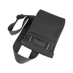 Hac a Dos PM Backpack Vert de Gris Togo Leather with Palladium Hardware