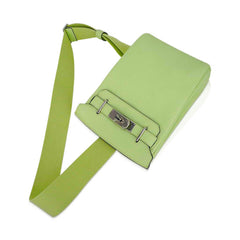 Hac a Dos PM Backpack Vert Absinthe Togo Leather with Palladium Hardware
