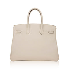 HSS Birkin 35 Trench and Corail Togo Leather Special Order Bag