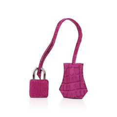 Kelly 25 Retourne Bag Rose Scheherazade Matte Alligator with Palladium Hardware