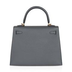 Kelly Sellier 25 Bag Vert Amande Gold Hardware Epsom Leather