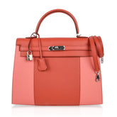 Kelly 35 Flag Bag Limited Edition Flamingo and Coral Rare