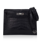 Limited Edition Kelly Danse Bag Matte Black Crocodile