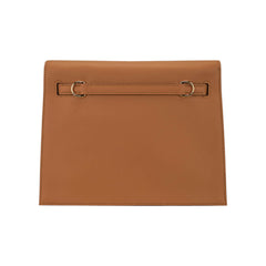 Kelly Danse Fringe Bag Sesame with Gold Hardware