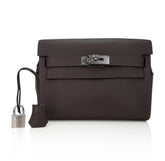 Kelly Messenger 25 Bag Ecorce Evercolor Leather with Palladium Hardware