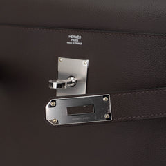 Kelly Messenger 25 Bag Ecorce Evercolor Leather with Palladium Hardware