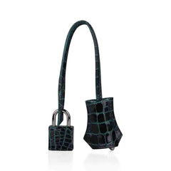 Kelly 28 Sellier Verso Vert Cypress / Vert Jade Bag Alligator Palladium Hardware