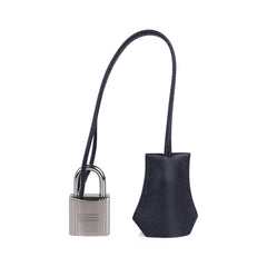 Verso Kelly Sellier 25 Bag Bleu de Minuit & Etrusque Veau Madame Leather with Palladium Hardware
