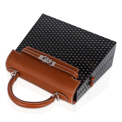 Limited Edition Kellywood 22 Bag Oak Bog, Barenia Leather, & Aluminum Inlay with Palladium Hardware