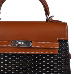 Limited Edition Kellywood 22 Bag Oak Bog, Barenia Leather, & Aluminum Inlay with Palladium Hardware