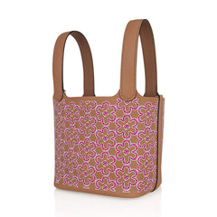 Picotin Lock 14 Micro Lucky Daisy Bag Chai with Rose Palladium Hardware