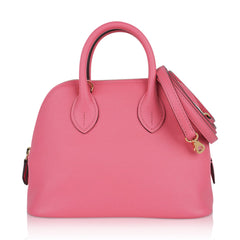 Bolide 1923 Mini 25 Bag Rose Azalee Evercolor Leather Gold Hardware