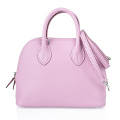 Mini Bolide 1923 Bag Mauve Sylvestre Chevre Leather Palladium Hardware