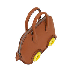 Limited Edition Mini Bolide 1923 Bag On Wheels Gold Togo Leather with Palladium Hardware