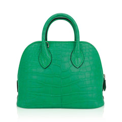 Mini Bolide 1923 Bag Vert Comics Matte Alligator with Palladium Hardware