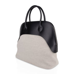 Paddock Bolide 35 Bag Toile Black Vache Hunter Leather Limited Edition