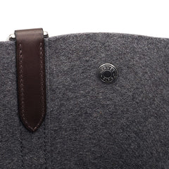 Tote Sac de Pansage Grooming Bag Gray Feutre/ Brown