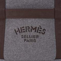 Tote Sac de Pansage Grooming Bag Gray Feutre/ Brown