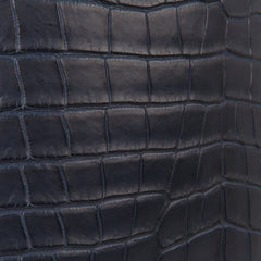 Picotin Lock 22 Blue Indigo Matte Porosus Crocodile Rare