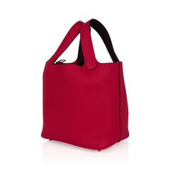 Picotin Eclat Lock 18 Bag Framboise / Rouge Sellier Tote Bag